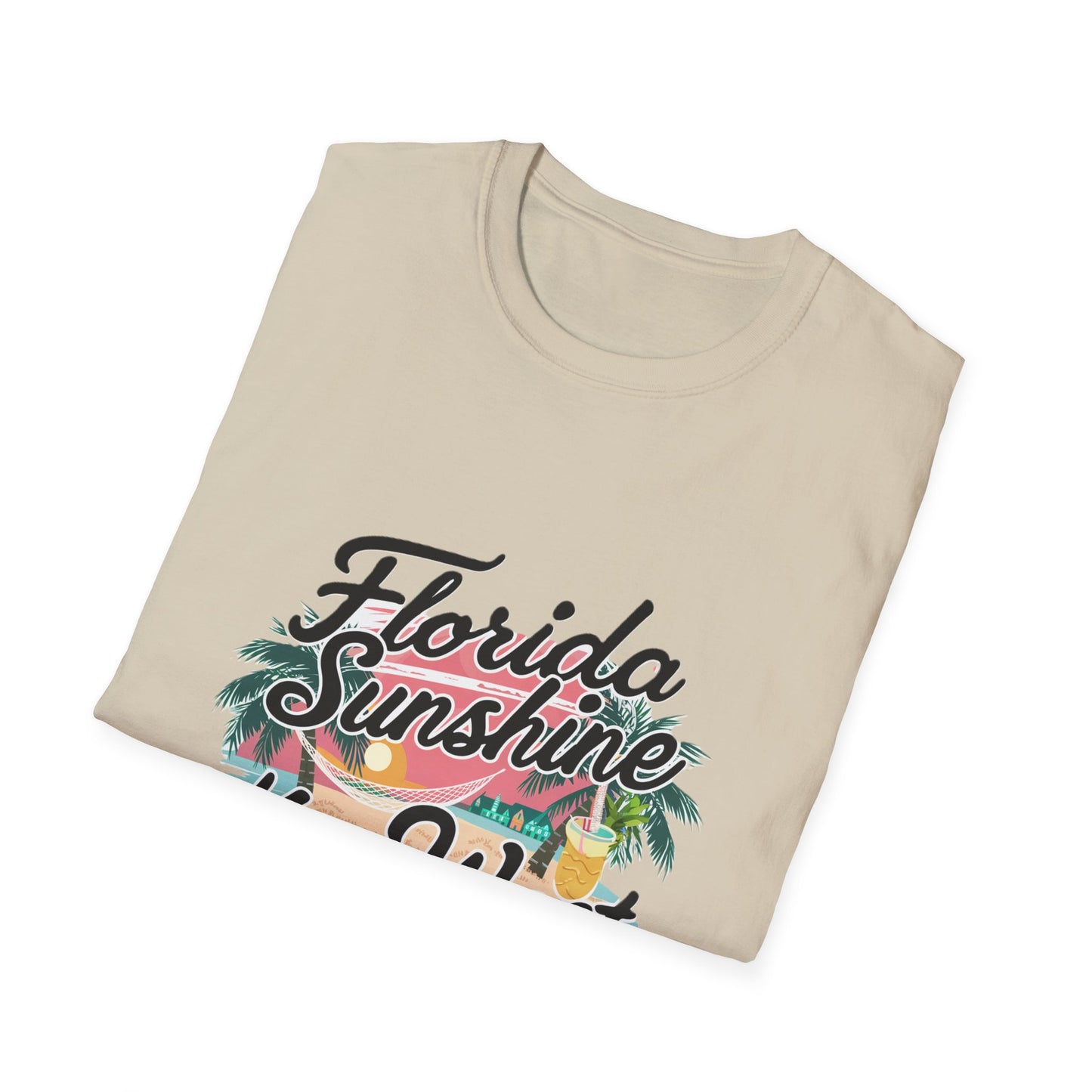 Keywest Florida Sunshine, State of Mind - Unisex Softstyle T-Shirt