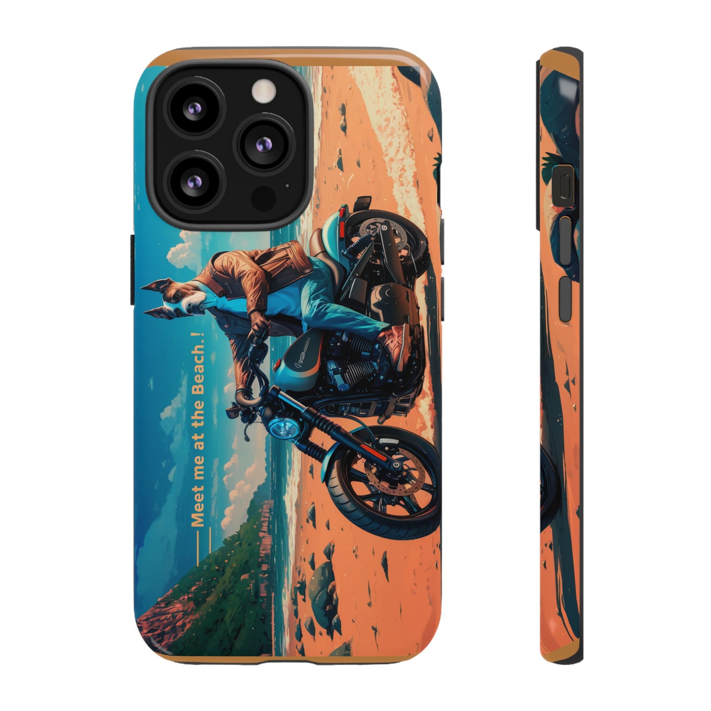 Let's Ride - Great Dane Biker Protective Phone Case