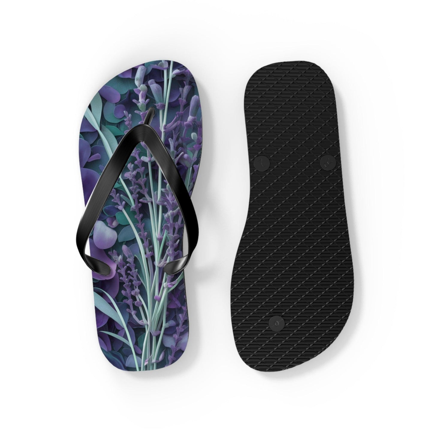 Lavendar Inspired Flip Flops, Express Your Beach Loving Self - Coastal Collections