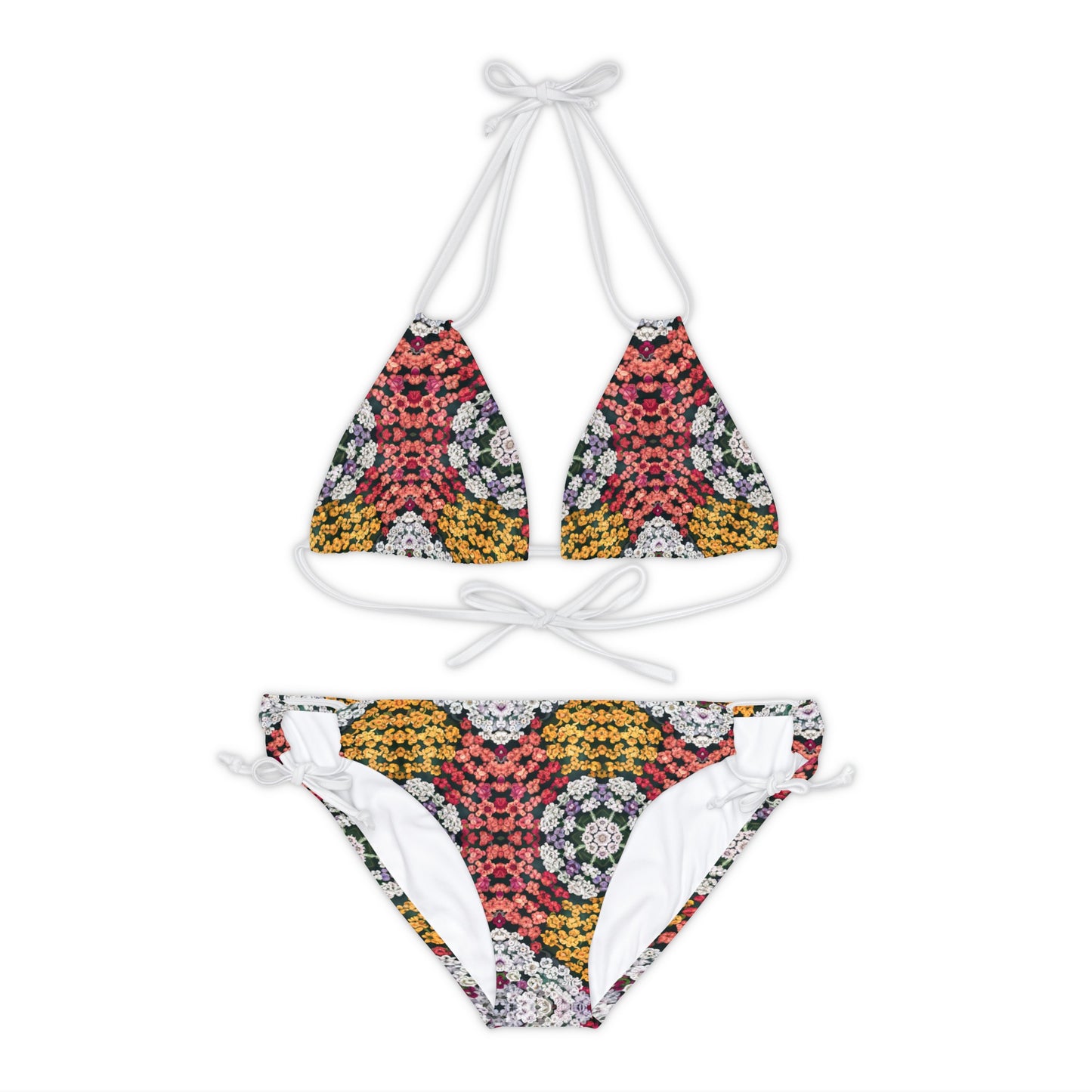 Yarrow Flower Strappy Bikini Set