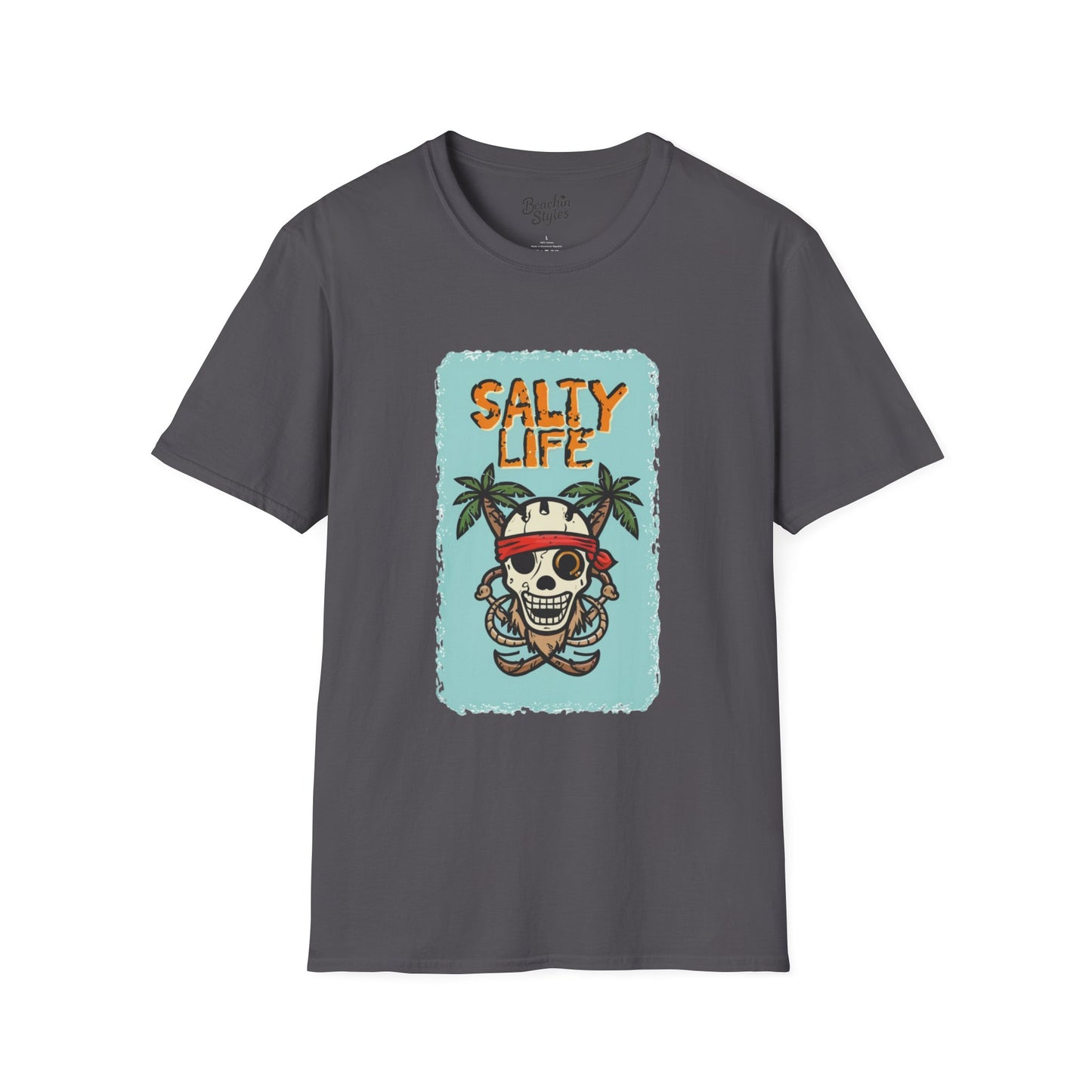 Salty Life Pirate - Unisex Softstyle T-Shirt