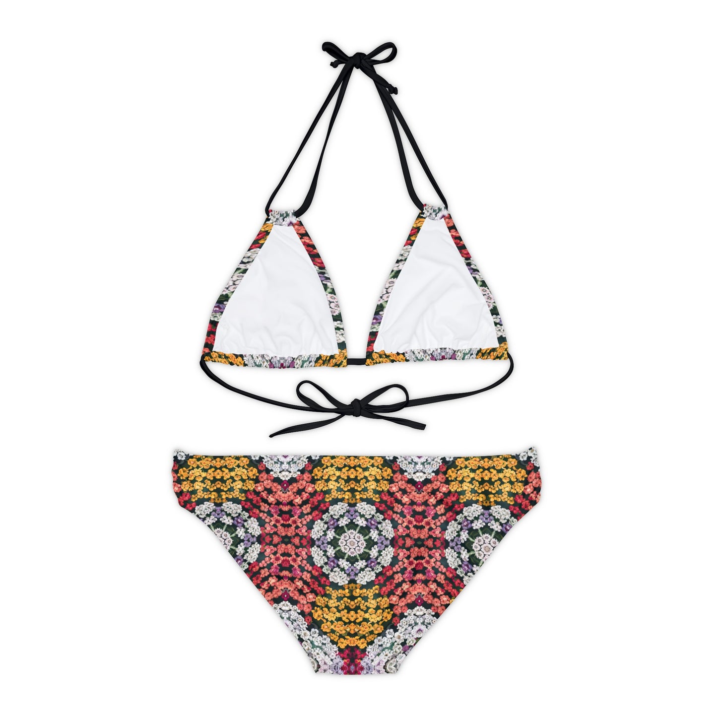 Yarrow Flower Strappy Bikini Set