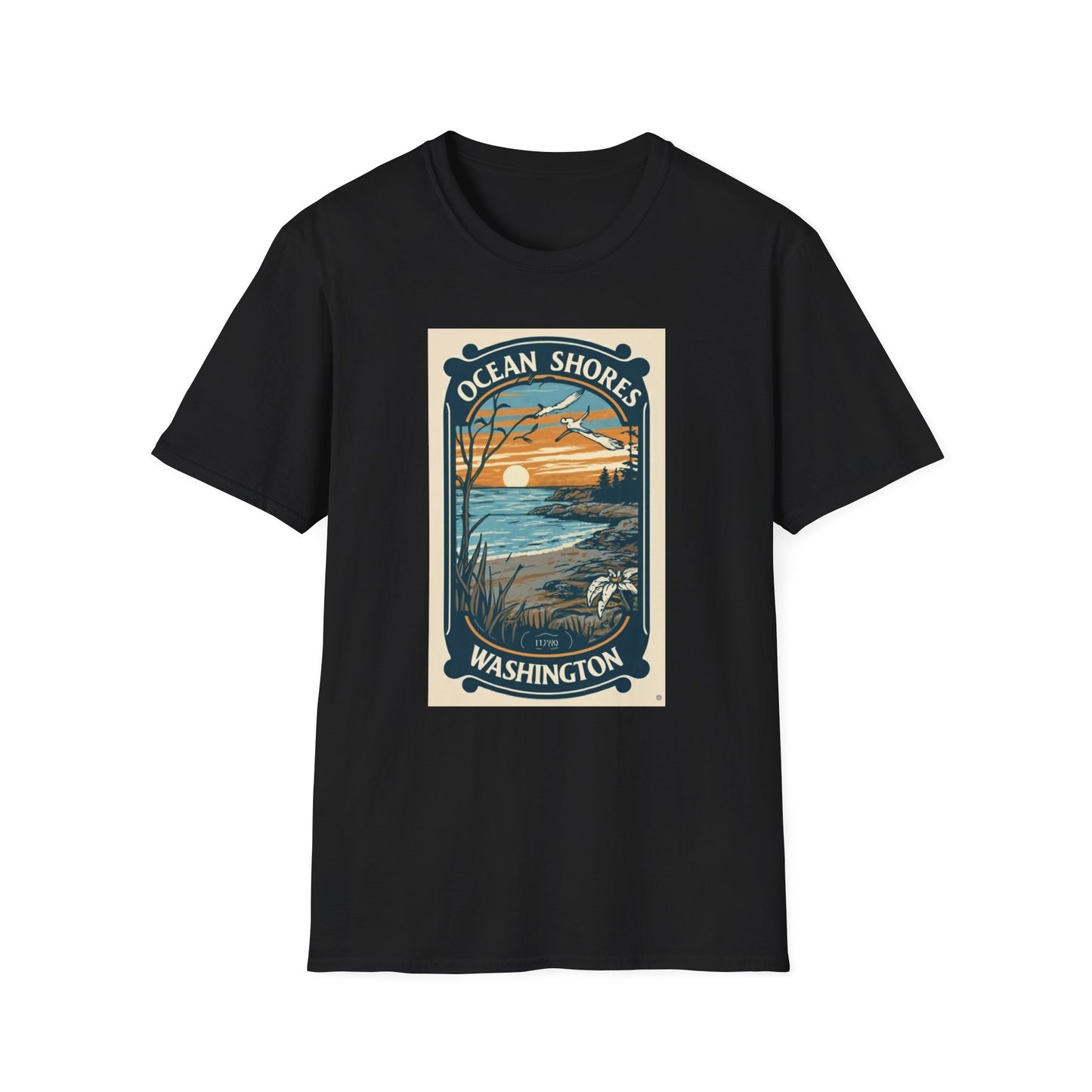 Ocean Shores Washington - Unisex Softstyle T-Shirt