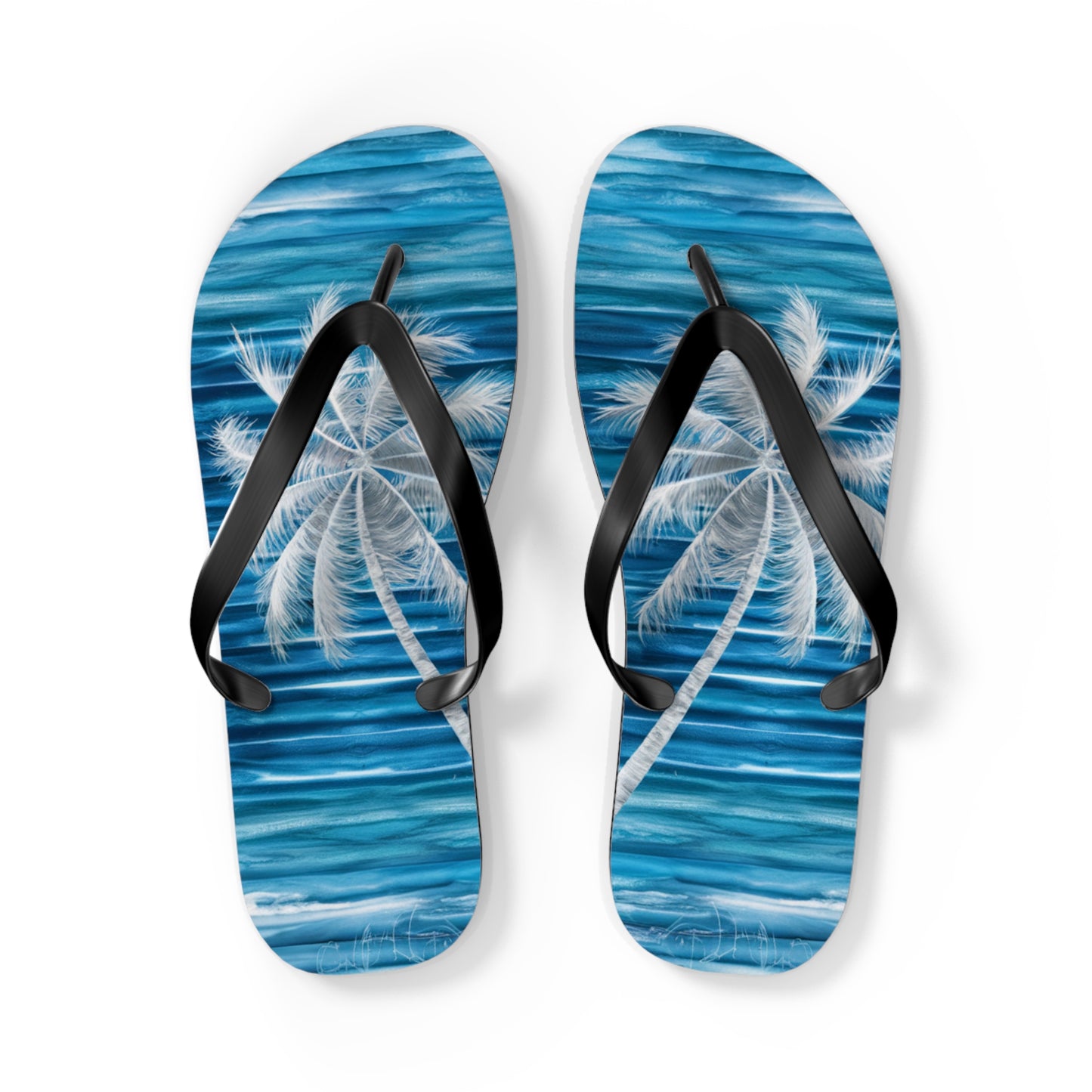 White Palmtree Beach - Flip Flops, Sandals