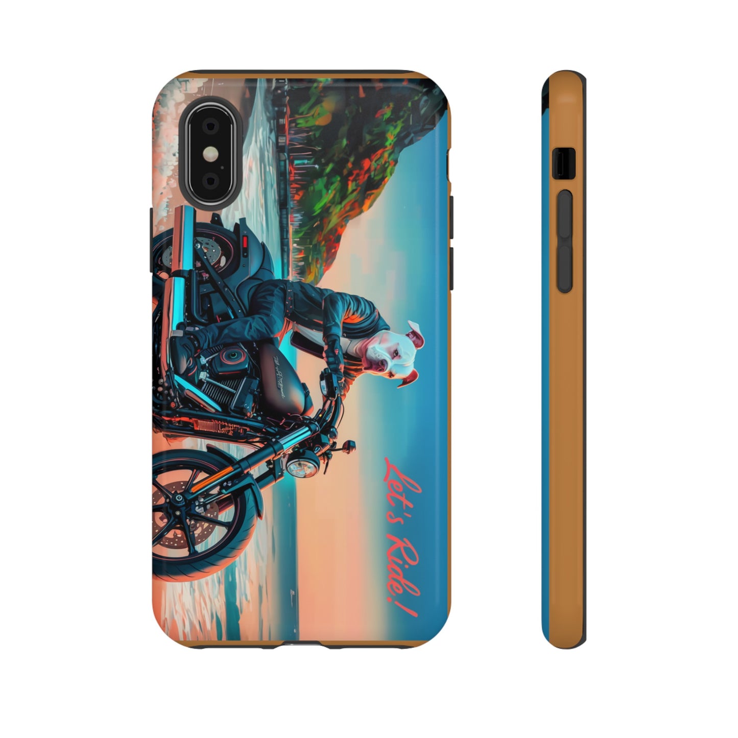 Let's Ride - Bulldog Biker Protective Phone Case