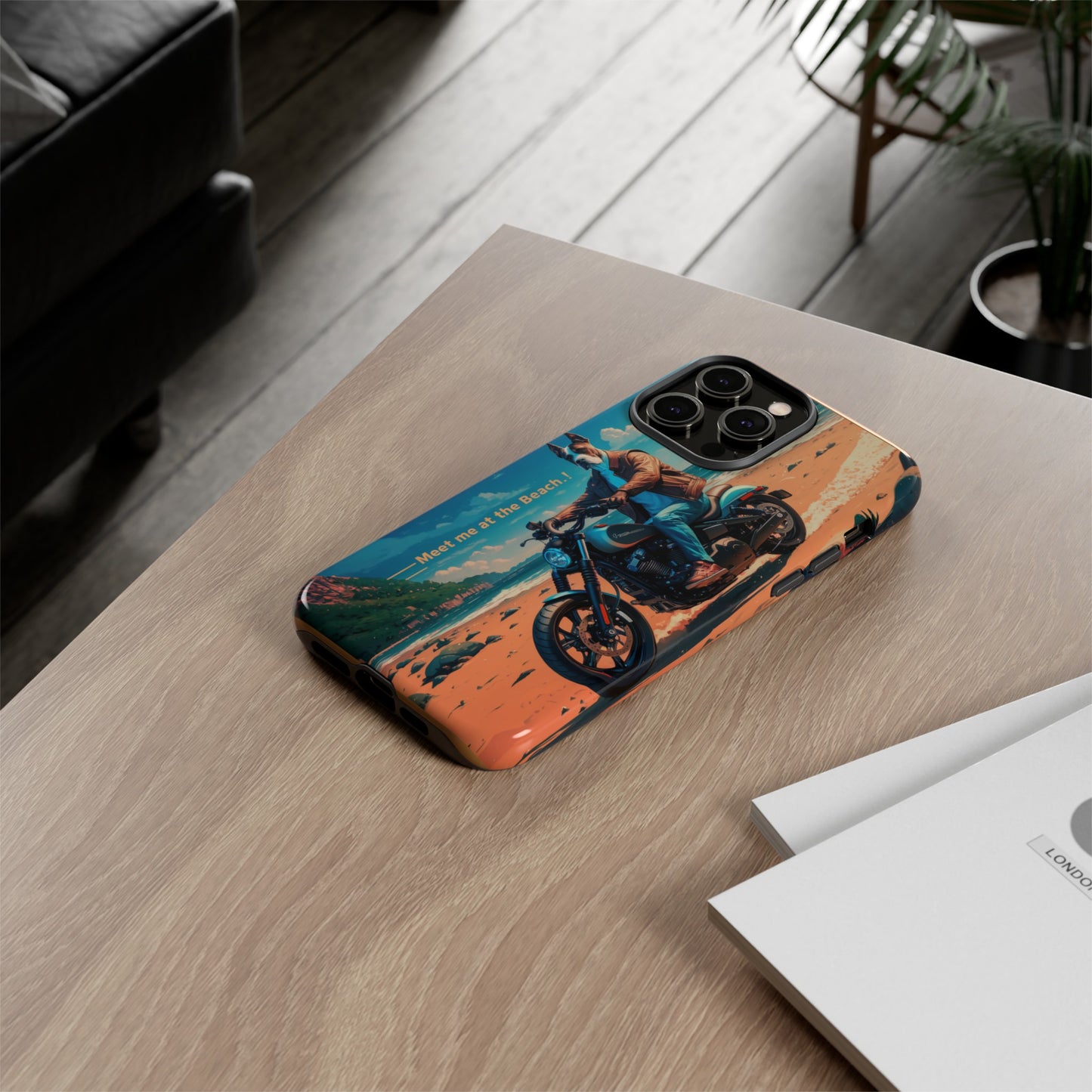 Let's Ride - Great Dane Biker Protective Phone Case