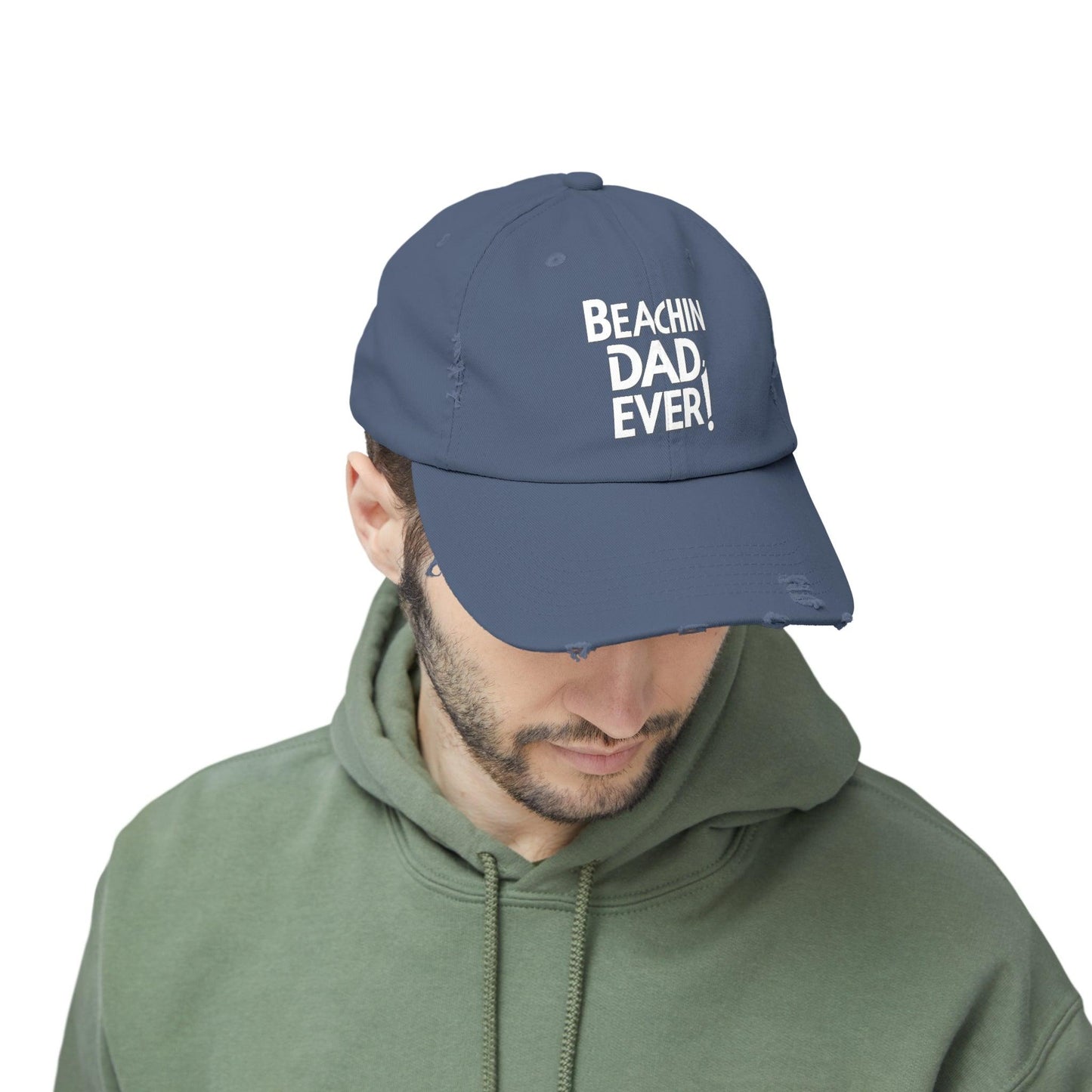 Beachin Dad Ever Distressed Cap - Coastal Collections