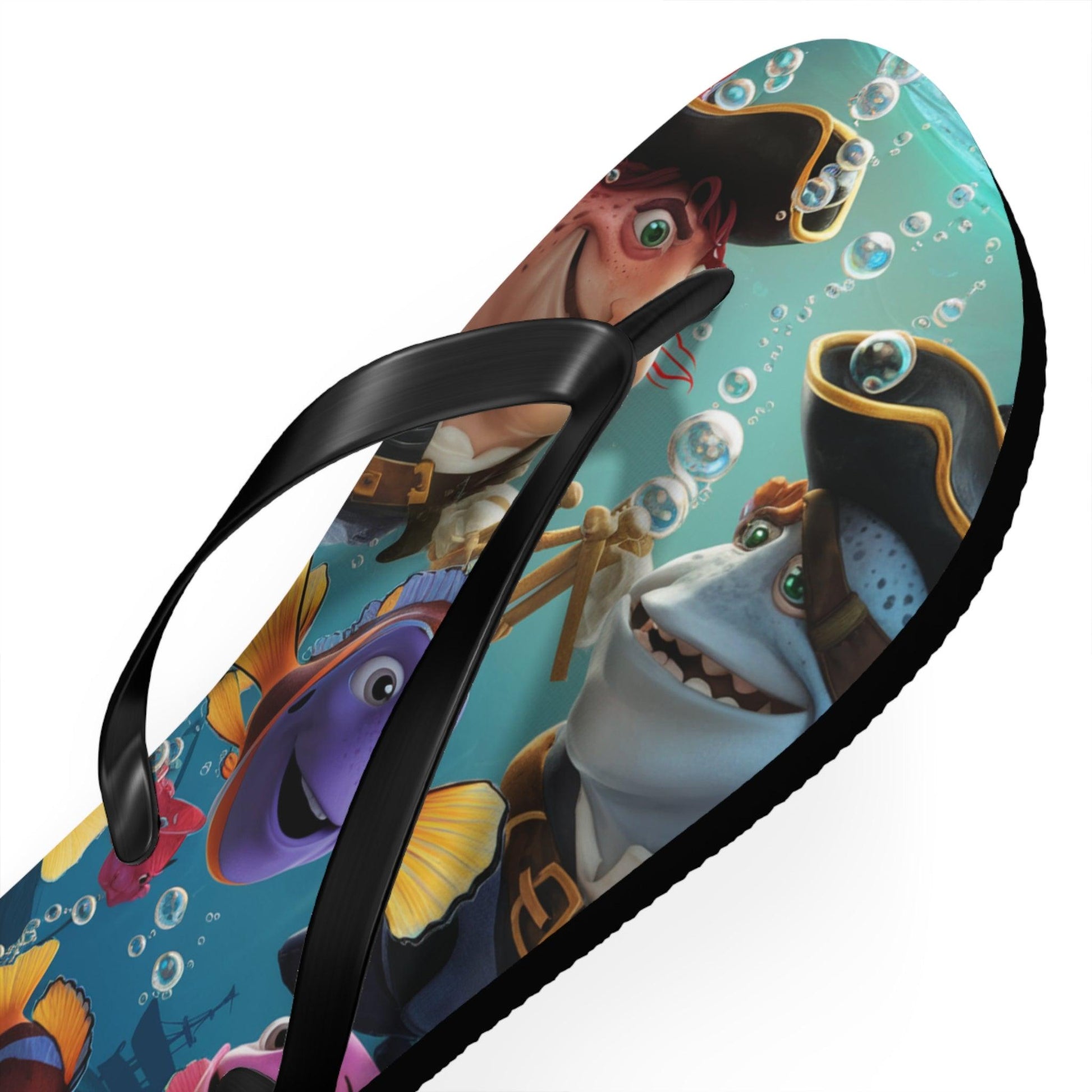 Comical Fish and Pirates Inspired Flip Flops, Express Your Beach Loving Self - Coastal Collections