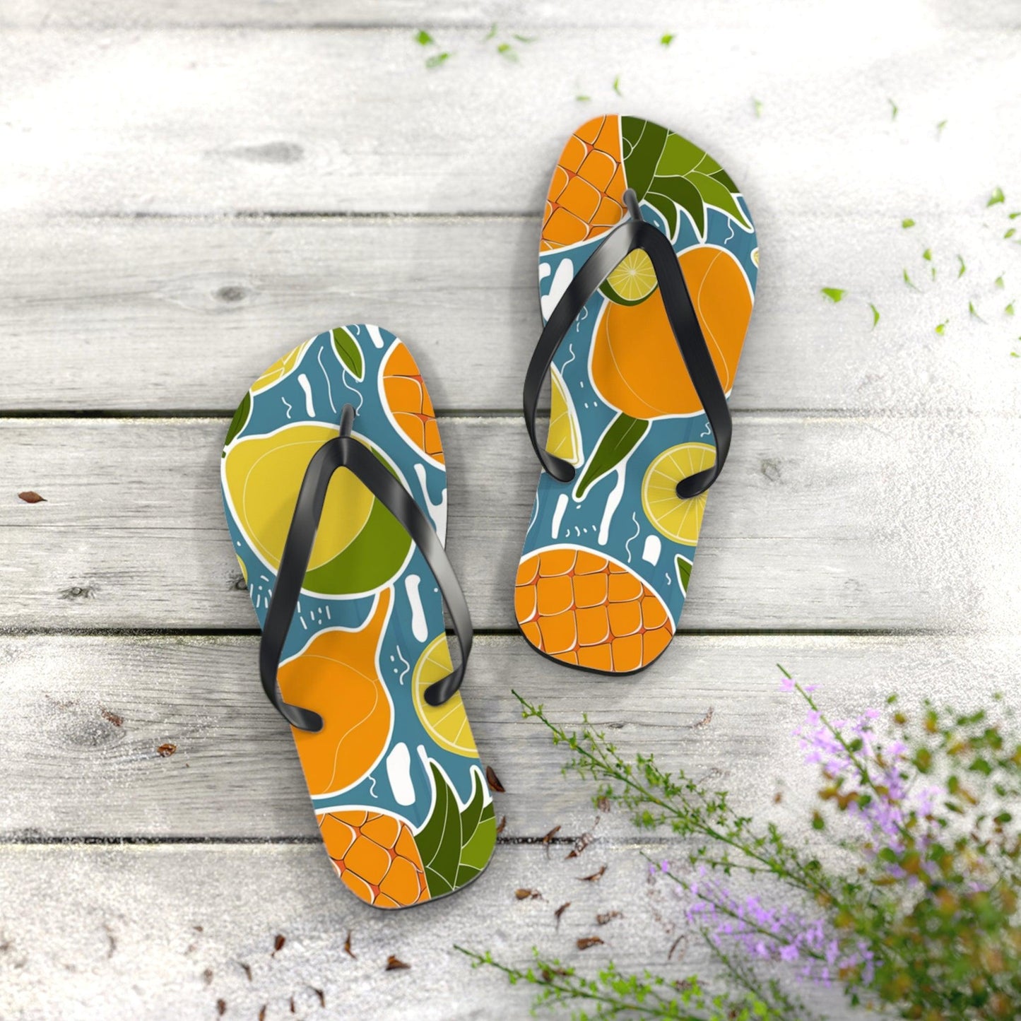 Tropical Fruit Inspired Flip Flops, Express Your Beach Loving Self - Coastal Collections