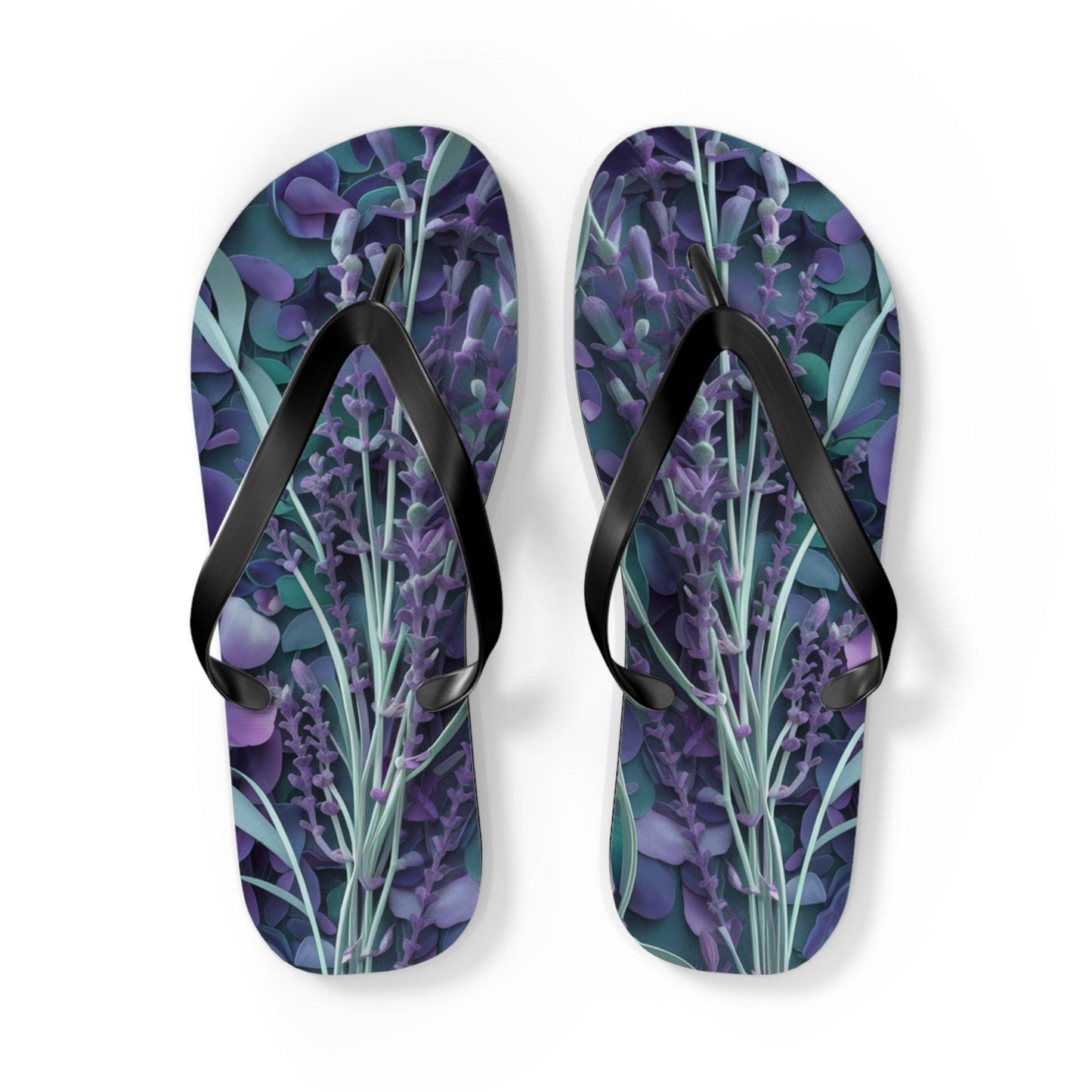 Lavendar Inspired Flip Flops, Express Your Beach Loving Self - Coastal Collections