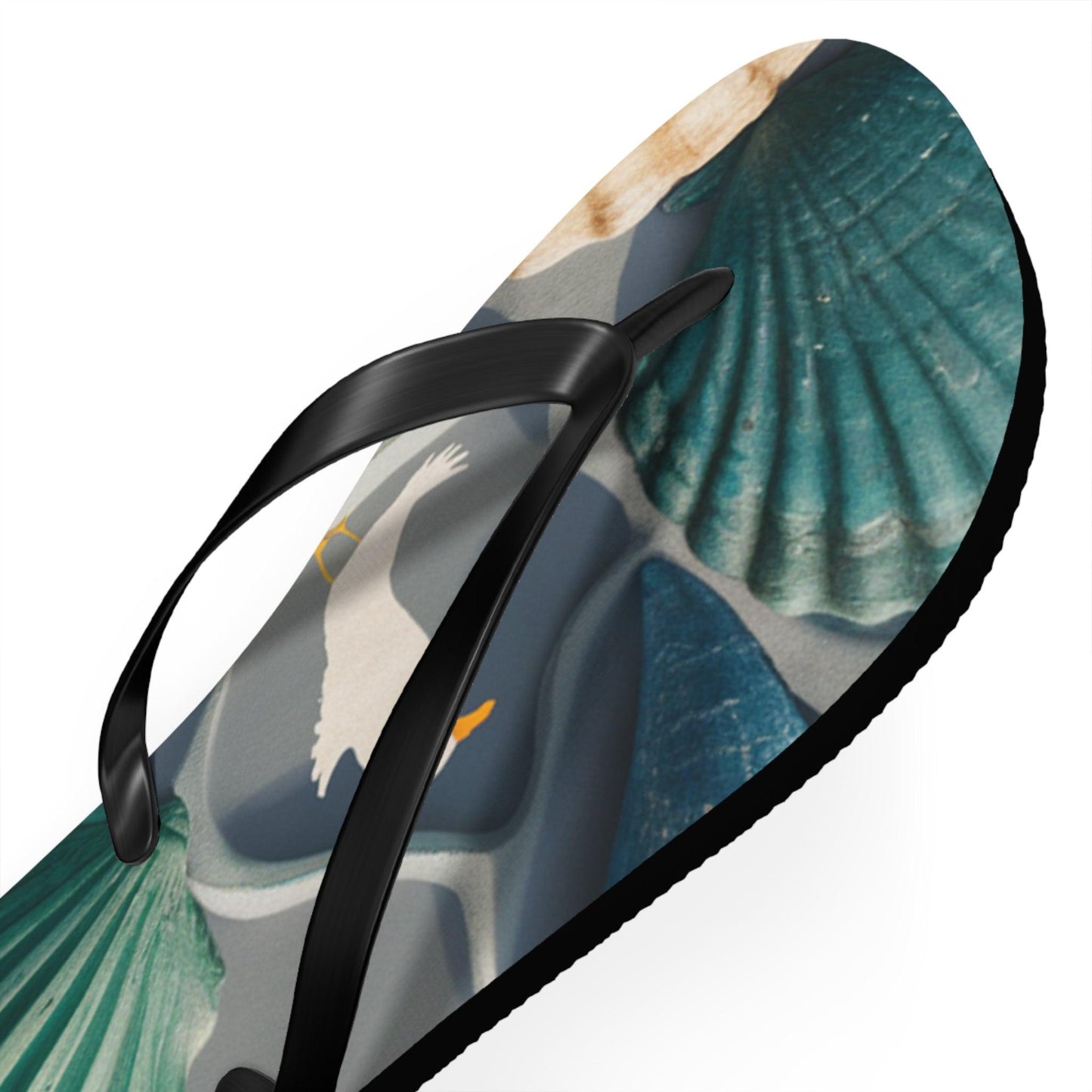 Seashell and Seagull Inspired Flip Flops, Express Your Beach Loving Self - Coastal Collections