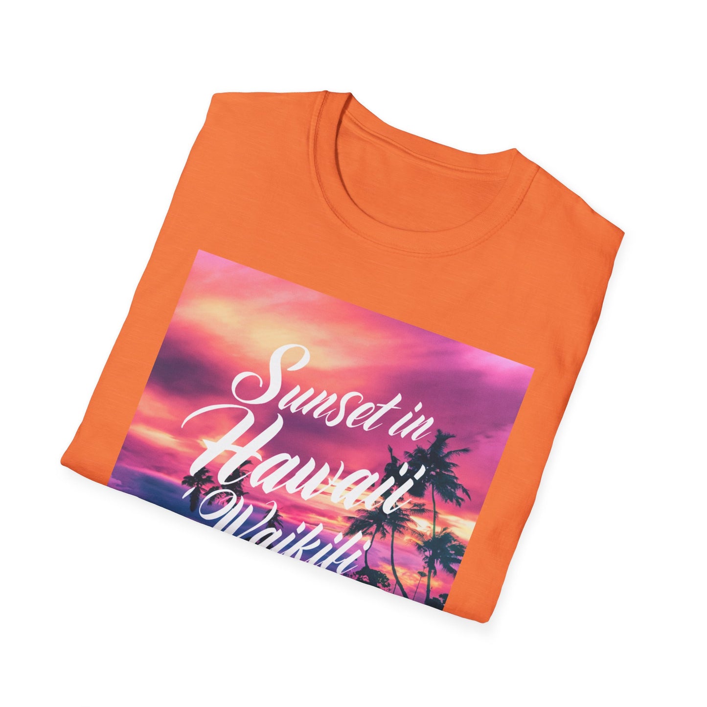 Hawaii Sunset, Wanderlust - Unisex Softstyle T-Shirt