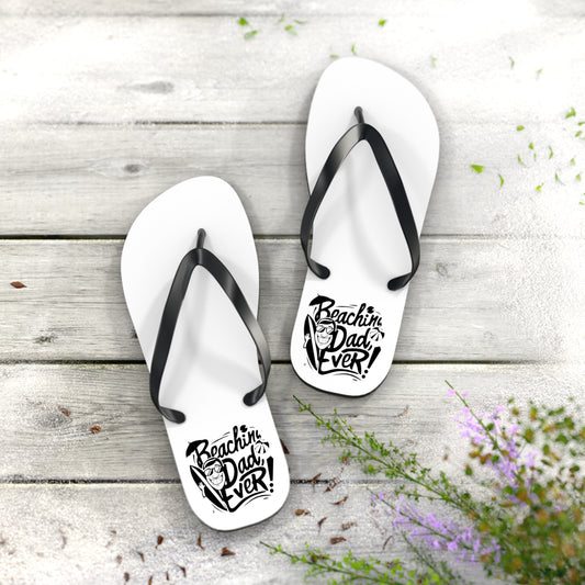 Beachin Dad Ever Beach - Flip Flops, Sandals