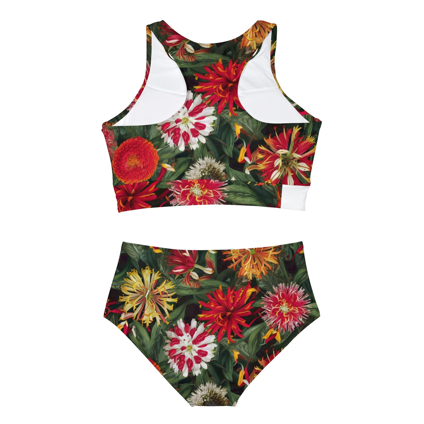 Lantana Flower Sporty Bikini Set