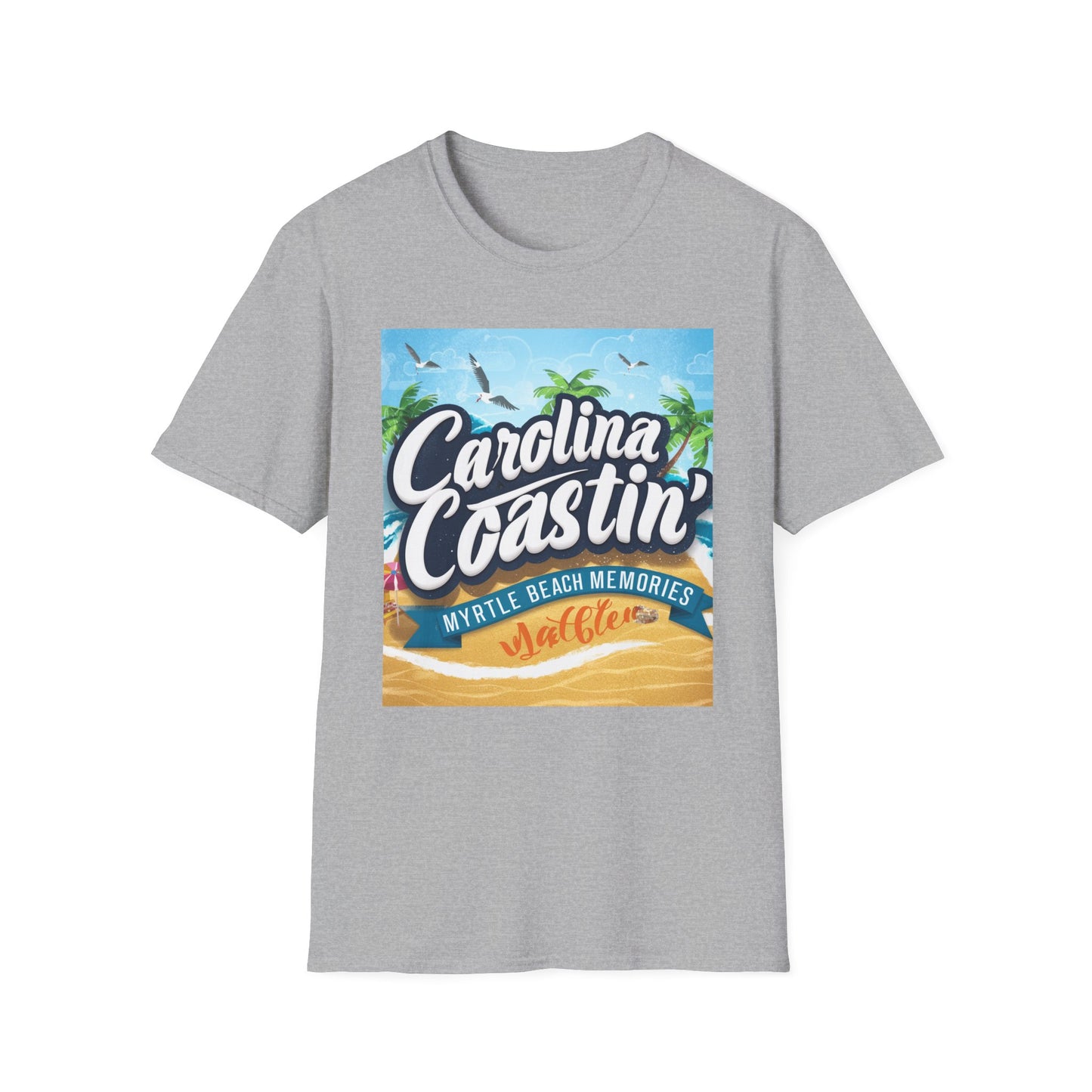 Carolina Coastin, Myrtle Beach - Unisex Softstyle T-Shirt