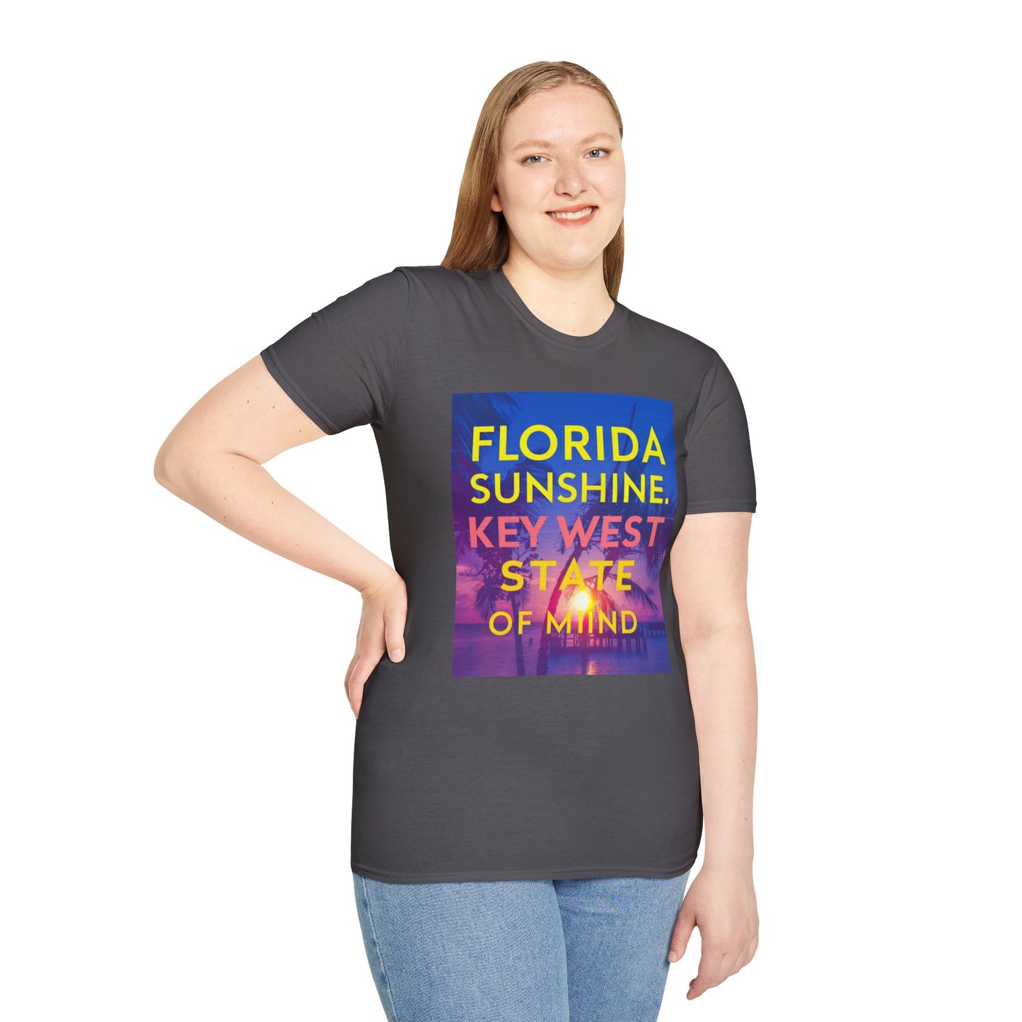 Florida Sunshine, Keywest - Unisex Softstyle T-Shirt