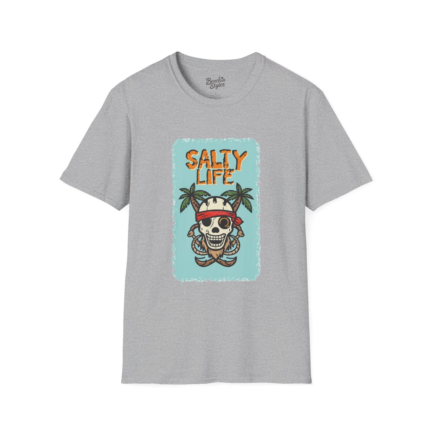 Salty Life Pirate - Unisex Softstyle T-Shirt