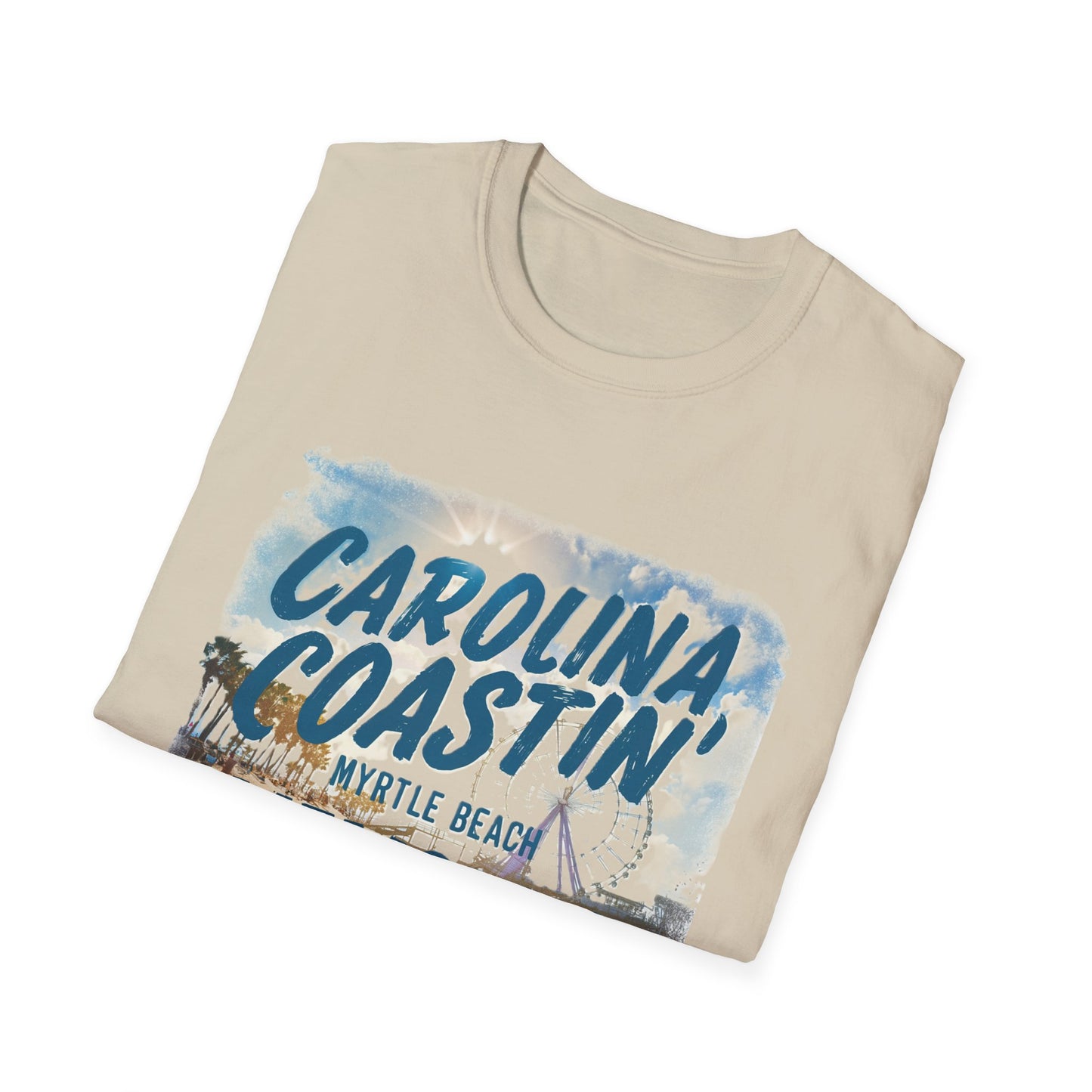 Carolina Coastin, Myrtle Beach - Unisex Softstyle T-Shirt