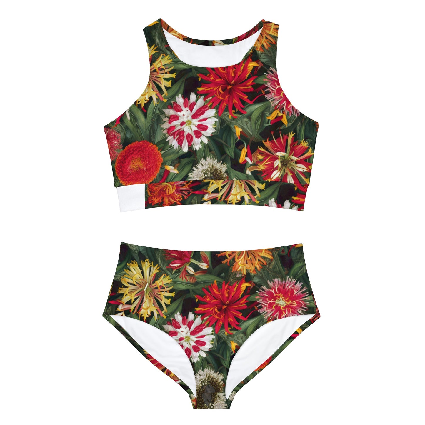 Lantana Flower Sporty Bikini Set