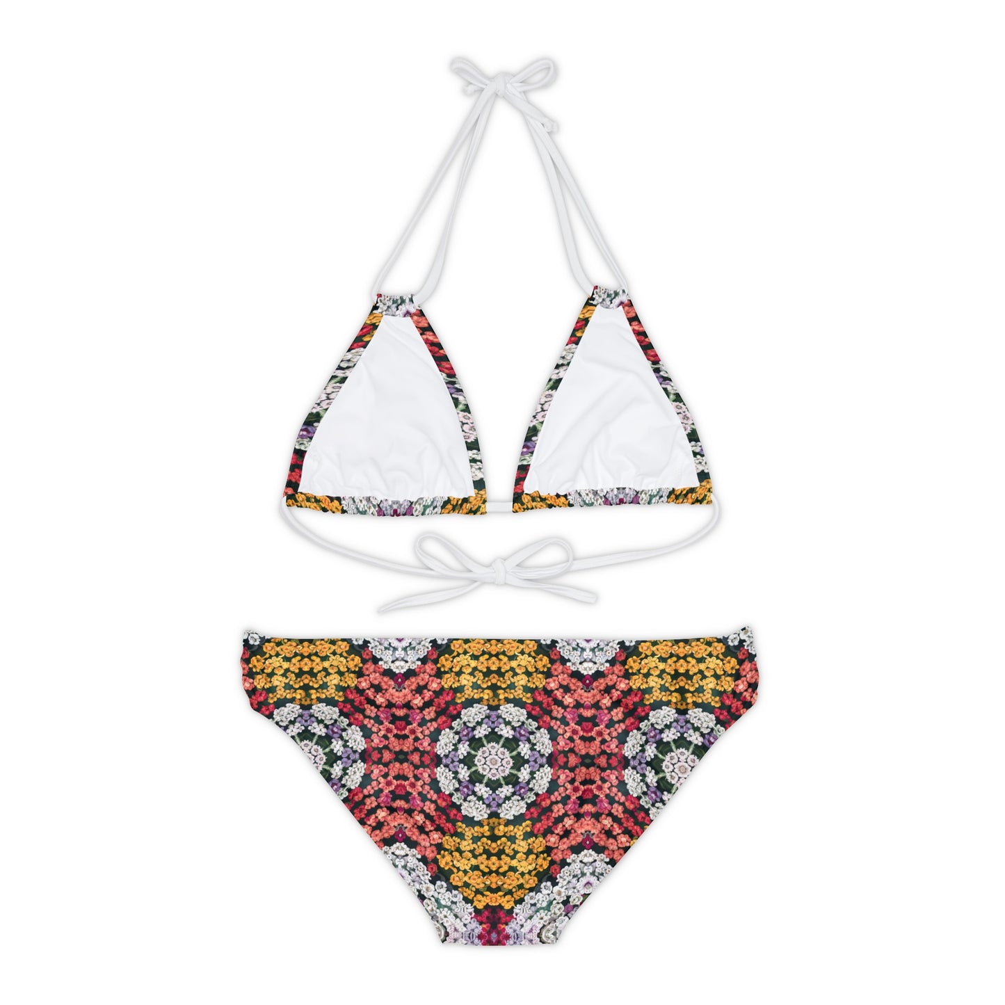 Yarrow Flower Strappy Bikini Set