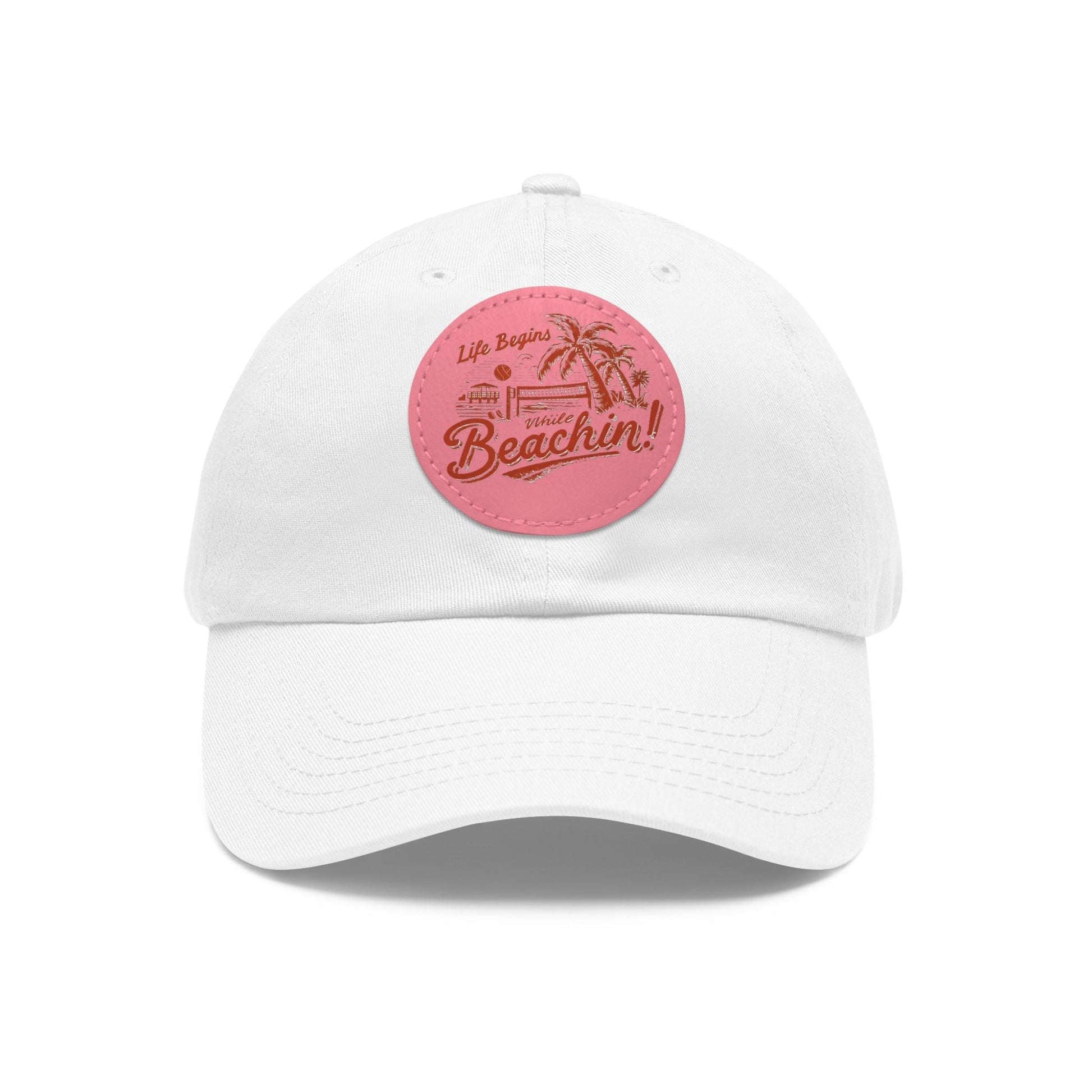 Life Begins While Beachin, Hot Moms Beach Cap, Beach Hair Day Hat - Coastal Collections