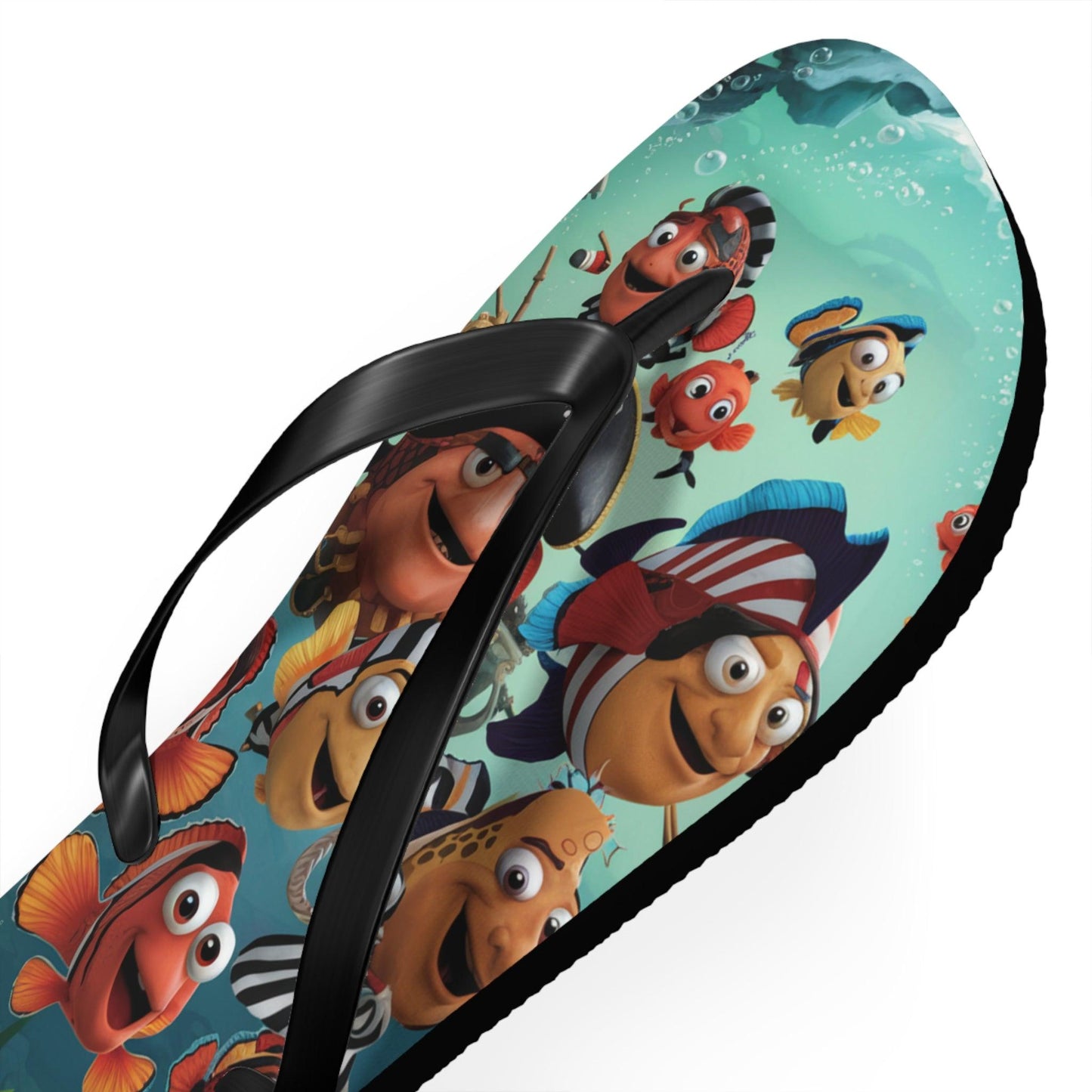 Comical Fish and Pirates Inspired Flip Flops v2, Express Your Beach Loving Self - Coastal Collections