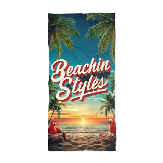 Beachin Styles© Red Parrot - Beach Towel