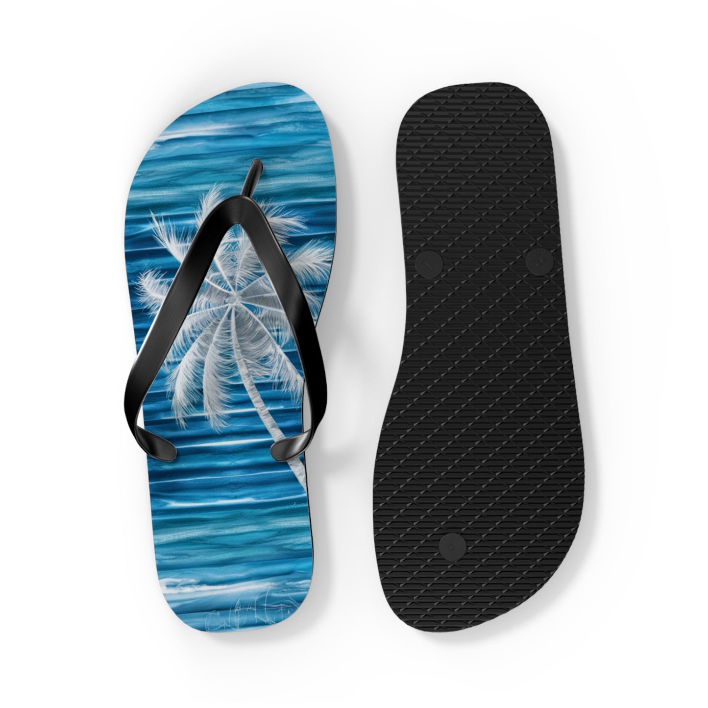 White Palmtree Beach - Flip Flops, Sandals