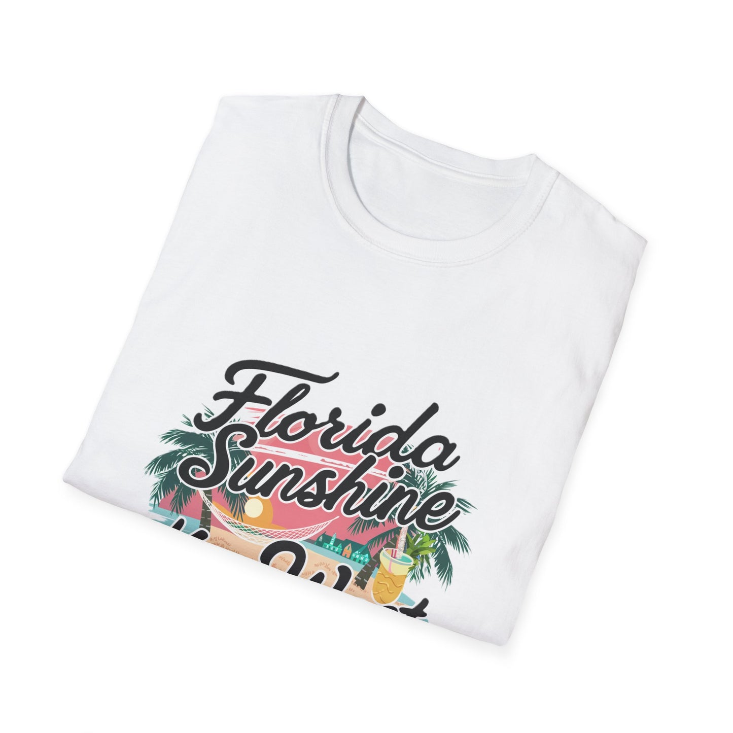 Keywest Florida Sunshine, State of Mind - Unisex Softstyle T-Shirt