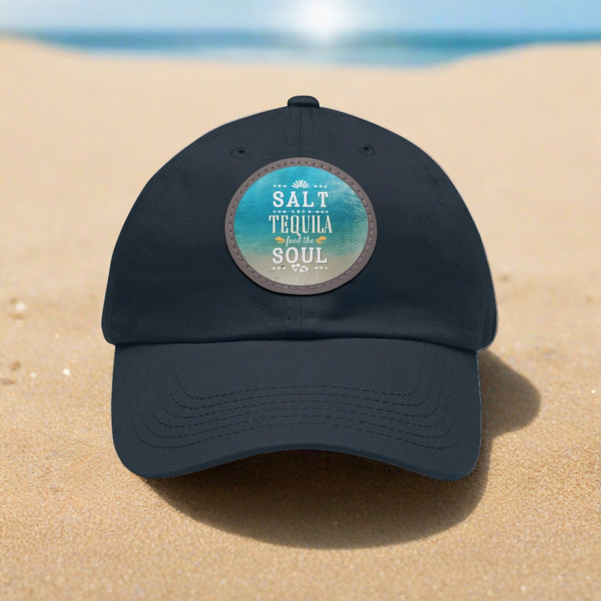 Salt and Tequila Feed the Soul Cap, Beach Hair Day Hat - Coastal Collections