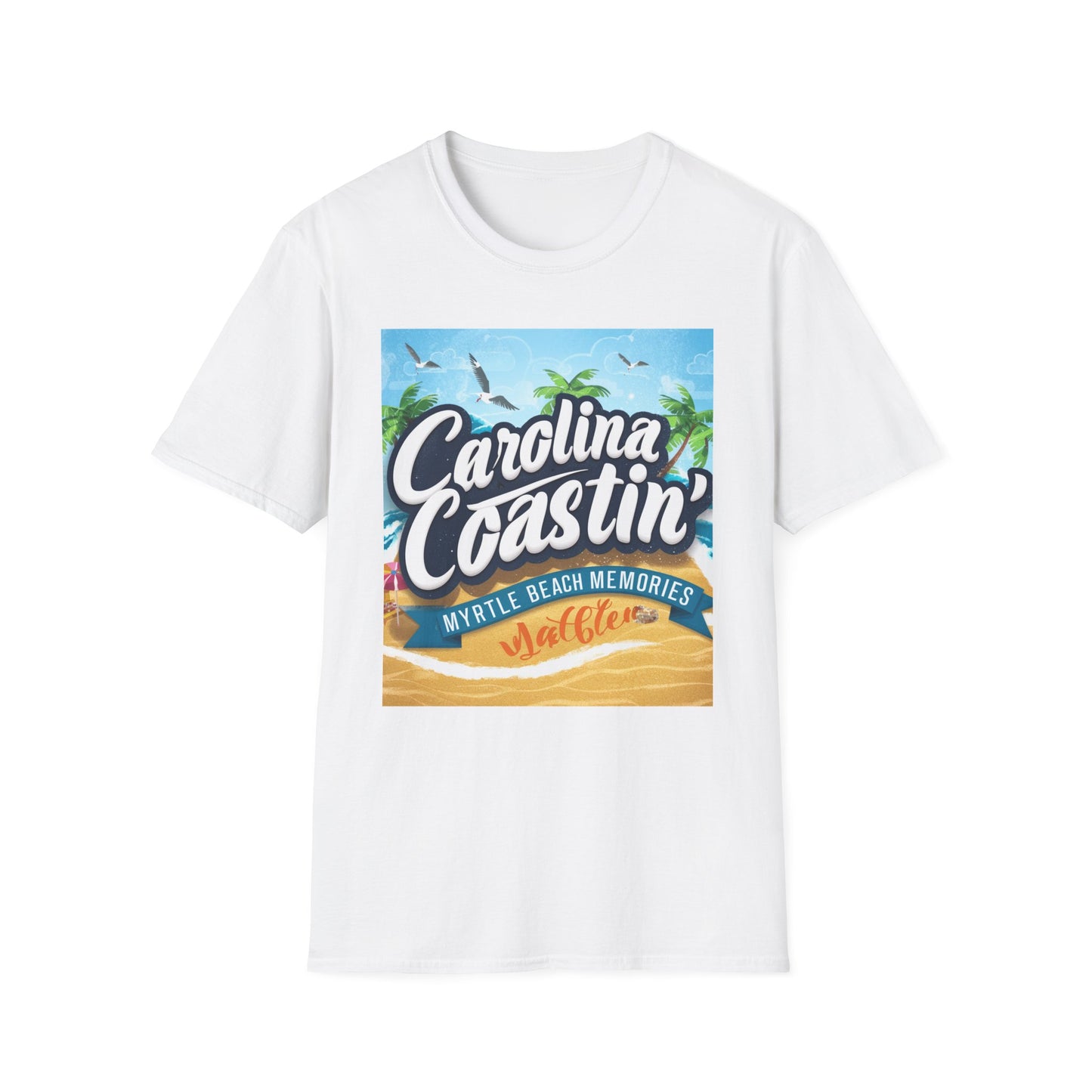 Carolina Coastin, Myrtle Beach - Unisex Softstyle T-Shirt