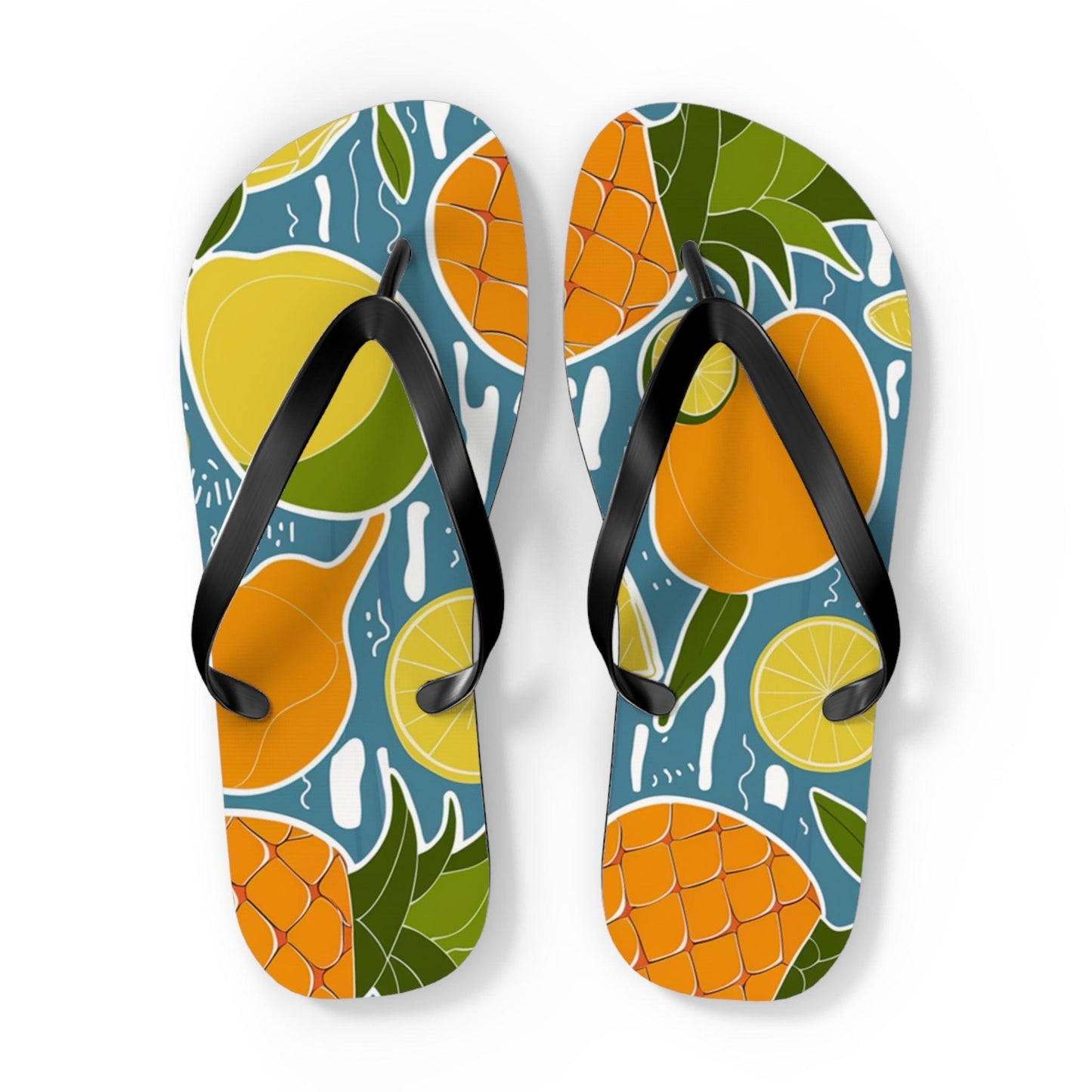 Tropical Fruit Inspired Flip Flops, Express Your Beach Loving Self - Coastal Collections