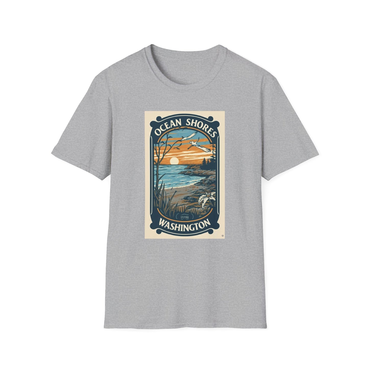 Ocean Shores Washington - Unisex Softstyle T-Shirt